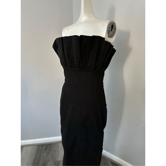 SAU LEE NOAH STRAPLESS COTTON GOWN SIZE 6 $550 - Picture 6 of 11